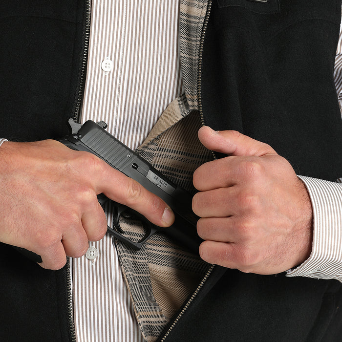 Cinch Men's Concealed Carry Wooly Vest MEN - Clothing - Outerwear - Vests Cinch