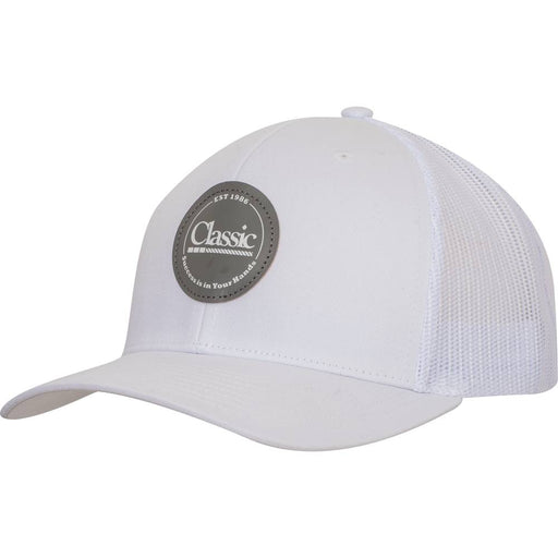 Classic Equine Caps Round Patch Logo HATS - BASEBALL CAPS Classic Equine White