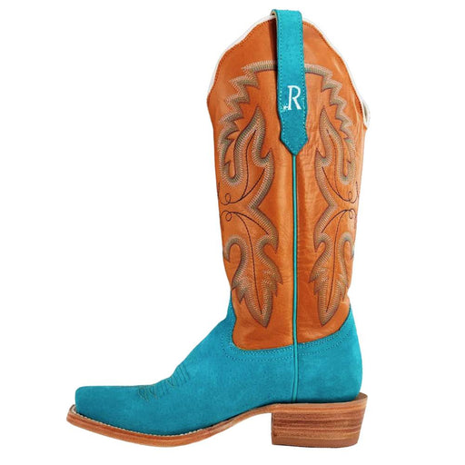R. Watson Women's Turquoise Boar Cutter Toe Boot WOMEN - Footwear - Boots - Western Boots R Watson