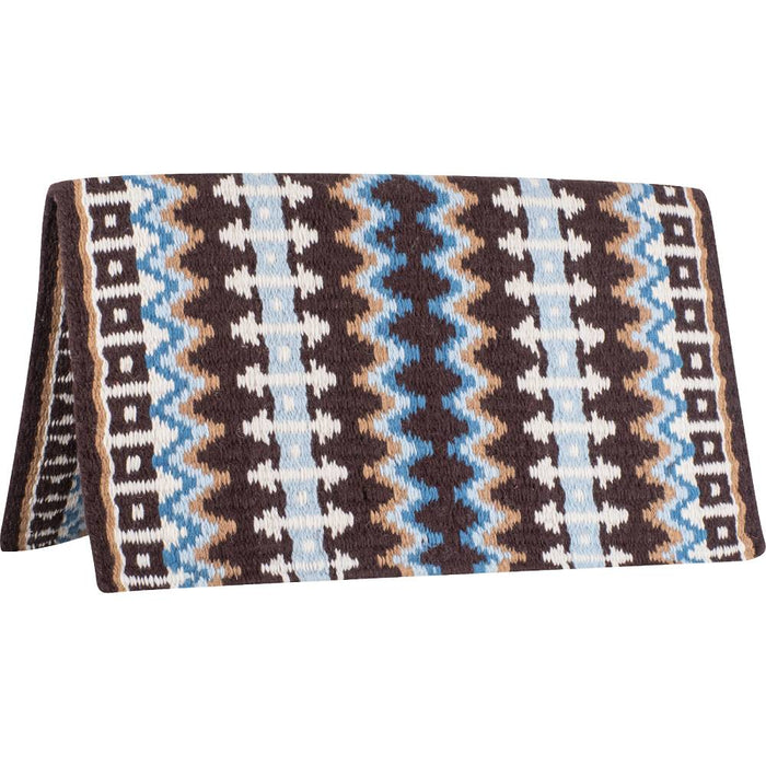 Classic Equine Blanket Top Tack - Saddle Pads Classic Equine 32"x34" Coffee/Blue