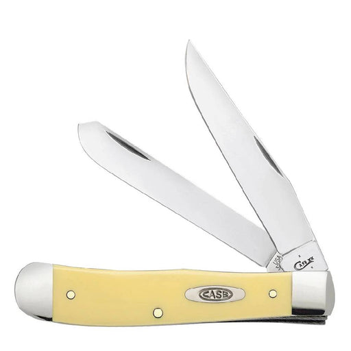 WR CASE Yellow Synthetic Trapper SS Knives W.R. Case