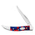 Case Small Texas Toothpick - Freedom Kirinite - White Sparxx Shield Knives WR CASE   