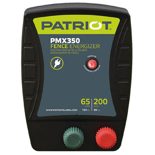 PATRIOT PMX 350 110V AC POWERED FENCE CHARGER, 65 MILE/ 200 ACRE Equipment - Fencing Patriot