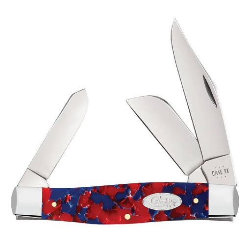 Case Large Stockman - Freedom Kirinite - White Sparxx Shield Knives W.R. Case