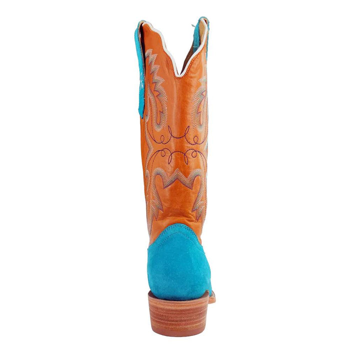 R. Watson Women's Turquoise Boar Cutter Toe Boot WOMEN - Footwear - Boots - Western Boots R Watson