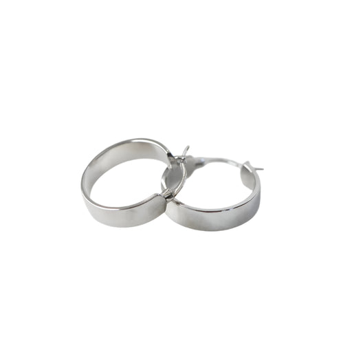 Chunky Hoop Earrings - 18mm Silver WOMEN - Accessories - Jewelry - Earrings Sami Jewels