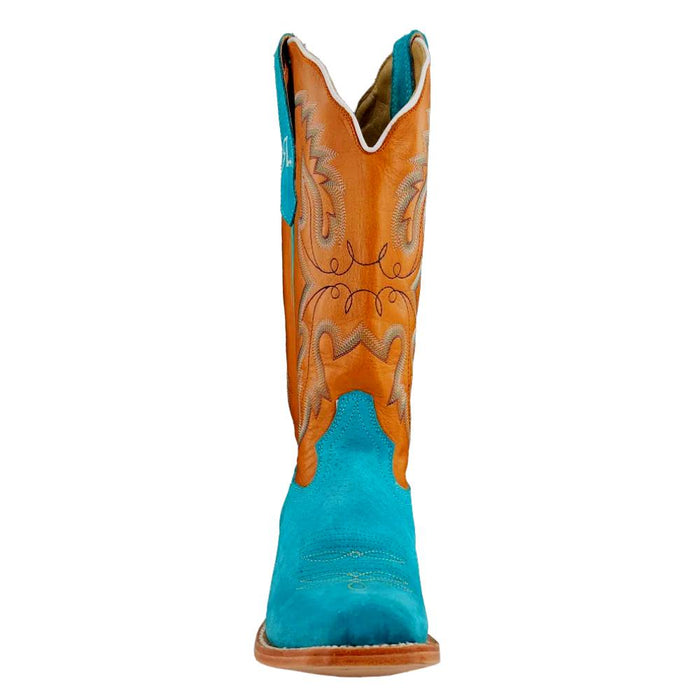R. Watson Women's Turquoise Boar Cutter Toe Boot WOMEN - Footwear - Boots - Western Boots R Watson