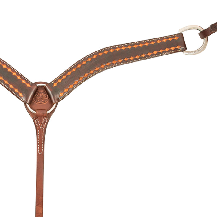 Martin Saddlery 2" Dark Frame Diamond Breast Collar