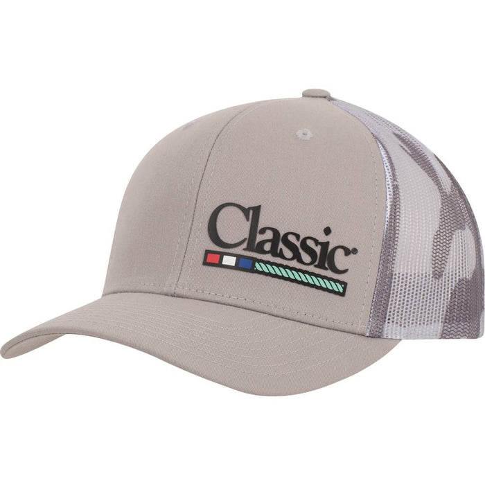 Classic Rope Caps Small Silicone Logo HATS - BASEBALL CAPS Classic Silver/Grey Camo
