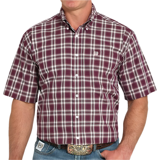 Cinch Men's Plaid Button Down Shirt MEN - Clothing - Shirts - Short Sleeve Cinch