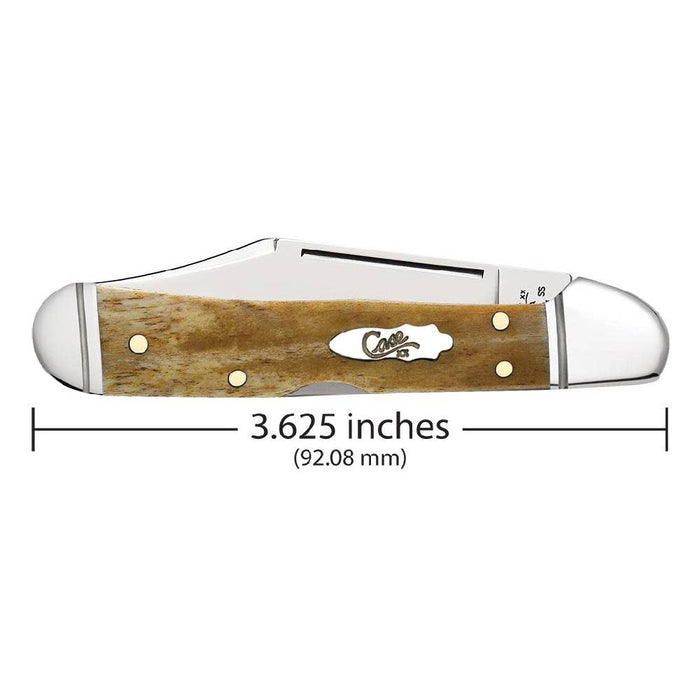 Case Smooth Antique Bone Mini Copperlock Knives W.R. Case