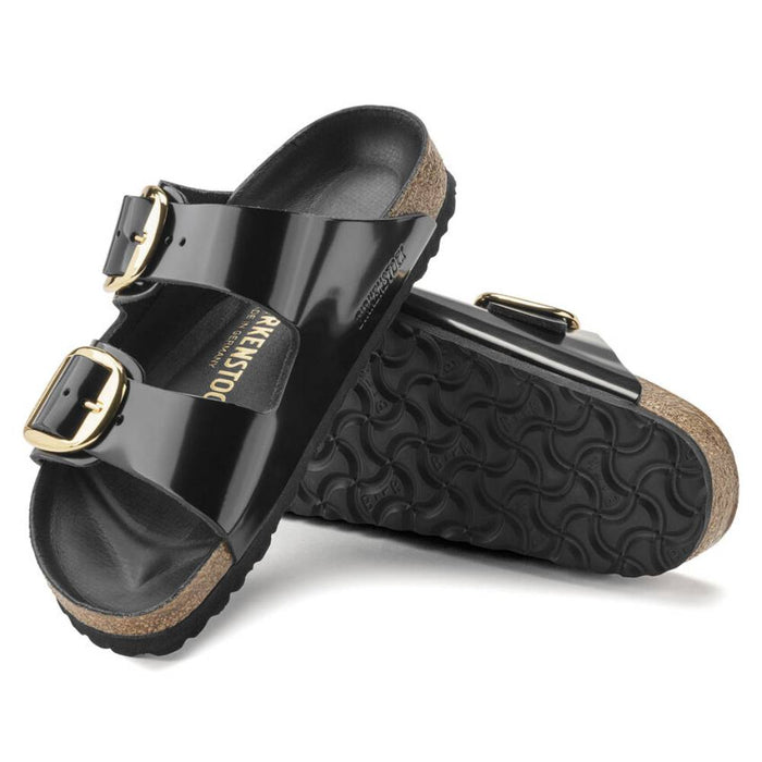 Birkenstock Arizona Big Buckle - High Shine Black WOMEN - Footwear - Sandals Birkenstock