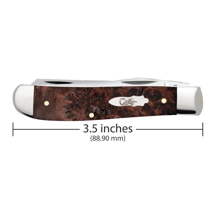 Case Mini Trapper - Brown Maple Burl Wood Knives W.R. Case