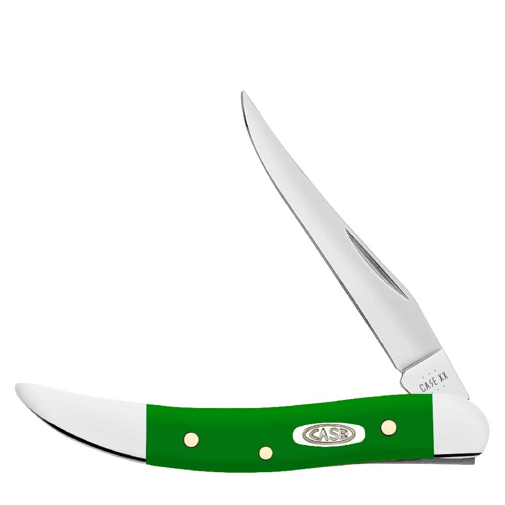 Case Small Texas Toothpick - Green Synthetic Smooth Knives WR CASE   