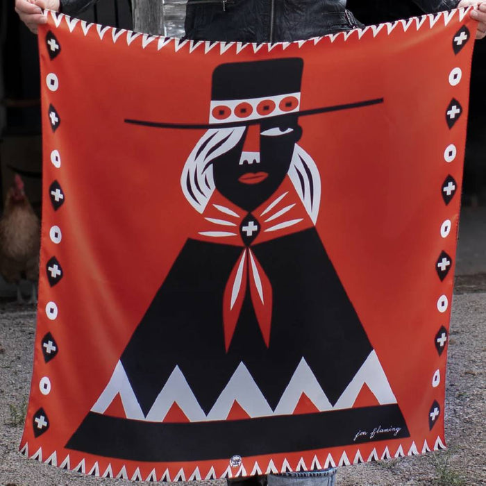 Fringe Scarves "Girl With The Wide Brimmed Hat" Short Wild Rag WOMEN - Accessories - Scarves & Wraps Fringe Scarves