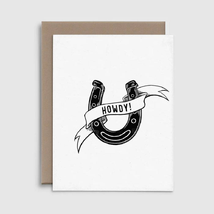 Horseshoe Howdy Card HOME & GIFTS - Gifts R Rebellion