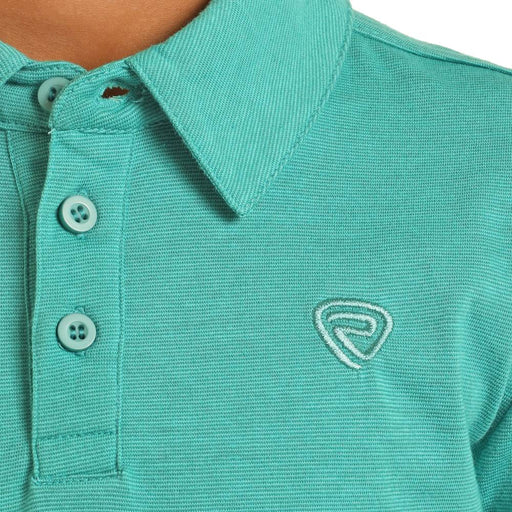 Rock & Roll Denim Boy's Micro Stripe Polo KIDS - Boys - Clothing - Shirts - Short Sleeve Shirts Panhandle