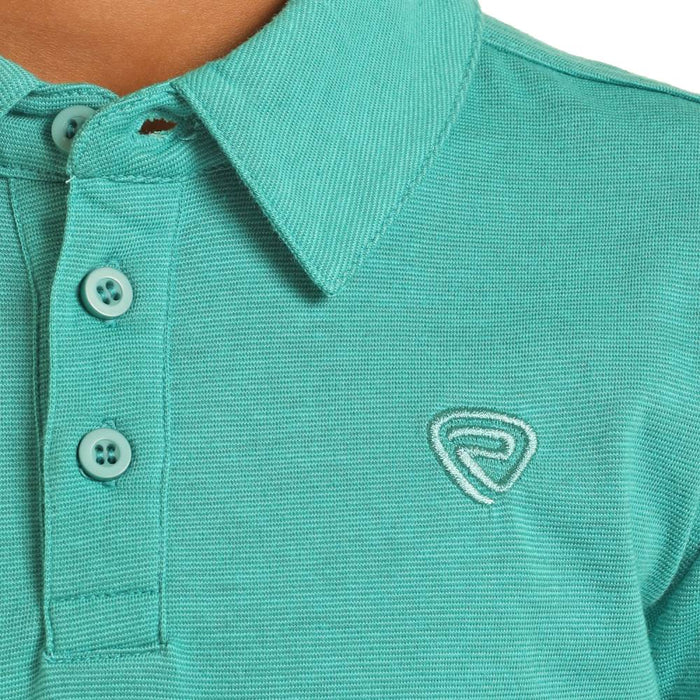 Rock & Roll Denim Boy's Micro Stripe Polo KIDS - Boys - Clothing - Shirts - Short Sleeve Shirts Panhandle