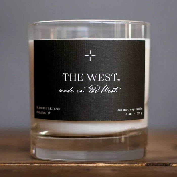 The West Candle - 8 oz HOME & GIFTS - Home Decor - Candles + Diffusers R Rebellion