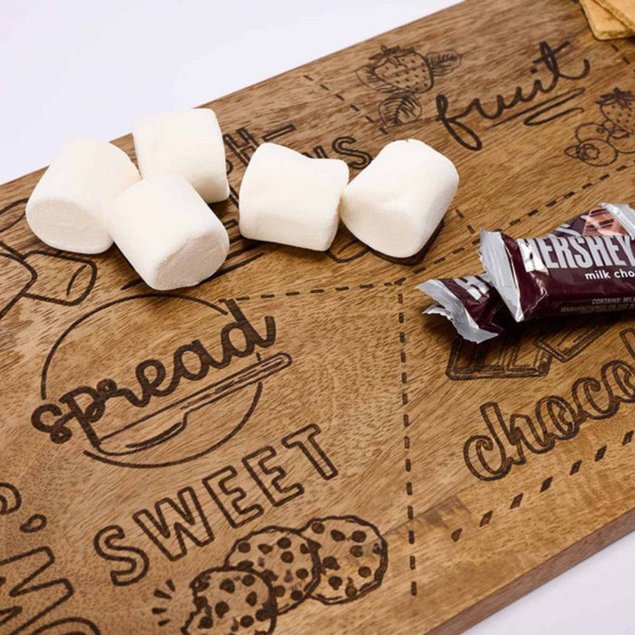 * Mud Pie S'Mores Serving Board Set - FINAL SALE HOME & GIFTS - Tabletop + Kitchen - Serveware & Utensils Mud Pie