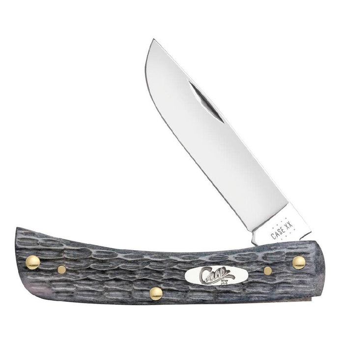Case Sod Buster Jr - Pocket Worn Gray Bone Crandall Jig Knives W.R. Case
