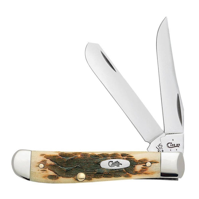 Case Amber Bone Mini Trapper Knives W.R. Case