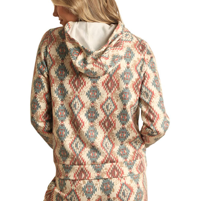 Rock & Roll Denim Women's Cowhide Aztec Hoodie WOMEN - Clothing - Pullovers & Hoodies Panhandle