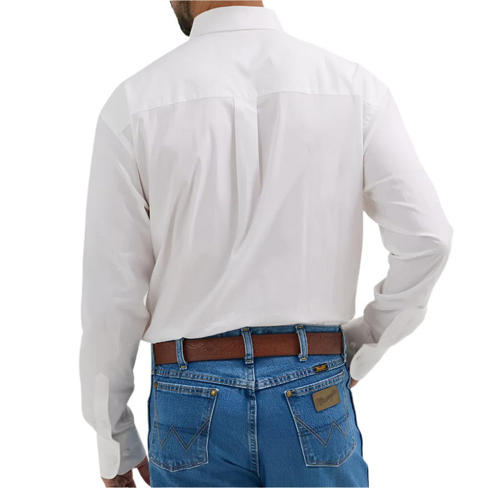 Wrangler Men's George Strait Solid Button Shirt MEN - Clothing - Shirts - Long Sleeve Shirts Wrangler