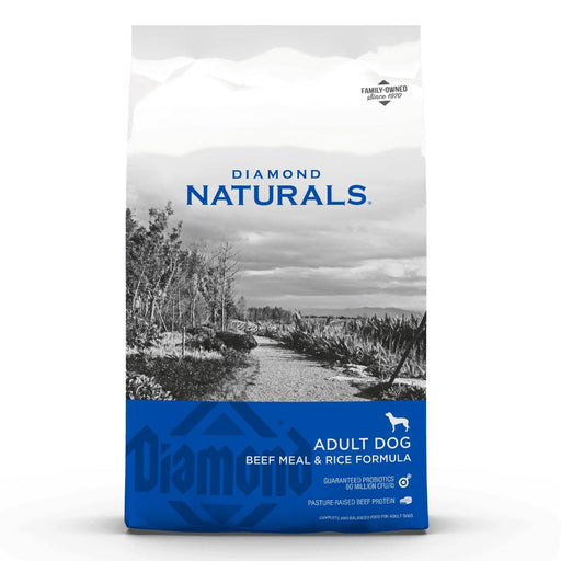Diamond Naturals Beef Meal & Rice Formula Adult Dry Dog Food Feed & Hay - Feed Diamond Naturals