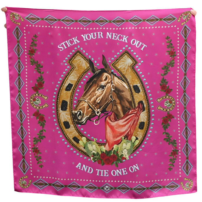 Fringe Scarves "Hold Your Horses" Short Wild Rag ACCESSORIES - Additional Accessories - Wild Rags & Scarves Fringe Scarves