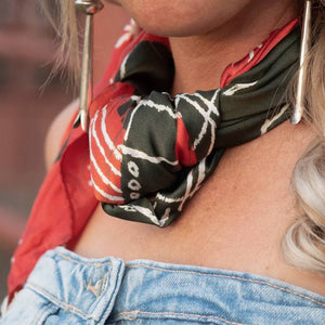 Fringe Scarves "Two Cowgirls" Wild Rag ACCESSORIES - Additional Accessories - Wild Rags & Scarves Fringe Scarves   