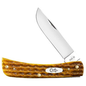 Case Sod Buster Jr - Heritage Jig Honeycomb Bone Knives W.R. Case