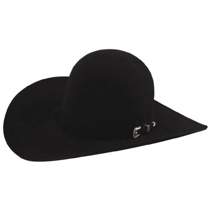American 100X Black 5" Open Crown Felt Hat HATS - FELT HATS American Hat Co.