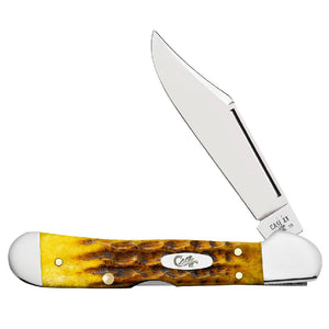 Case Mini Copperlock - Heritage Jig Honeycomb Bone Knives W.R. Case