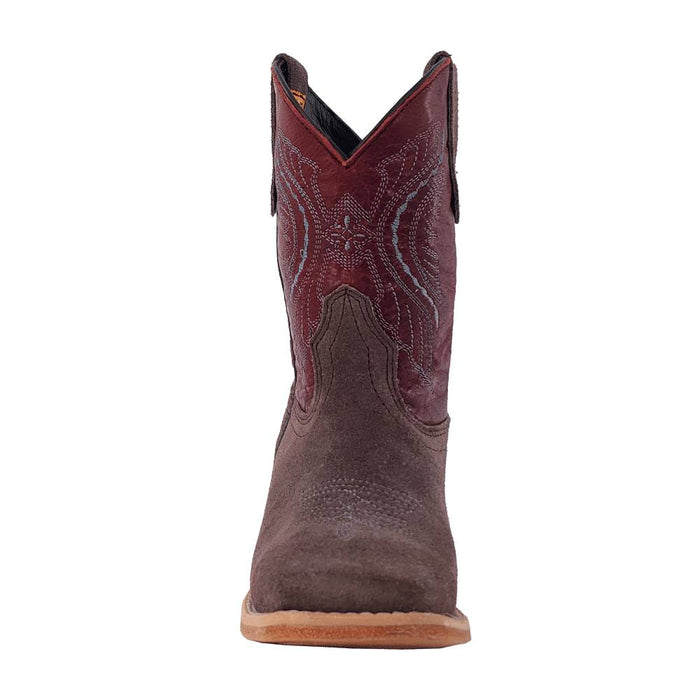 R. Watson Youth Charcoal Roughout Square Toe Boot KIDS - Footwear - Boots R Watson