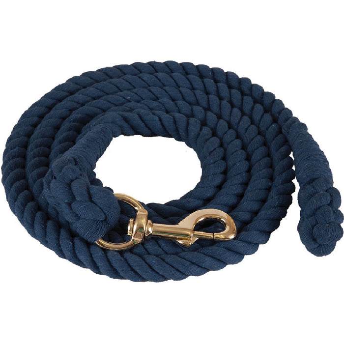 Cotton Lead Rope Tack - Halters & Leads Mustang Navy