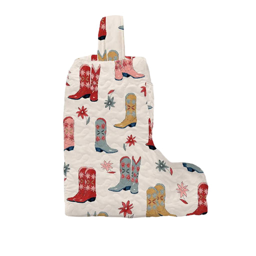 Daisy Boots Linen Quilted Boot Bag ACCESSORIES - Luggage & Travel Ida Mae Home