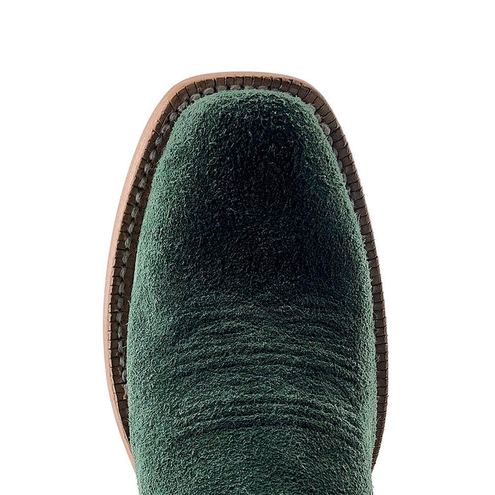 R. Watson Women's Teal Rough Out Cutter Toe Boot WOMEN - Footwear - Boots - Western Boots R Watson