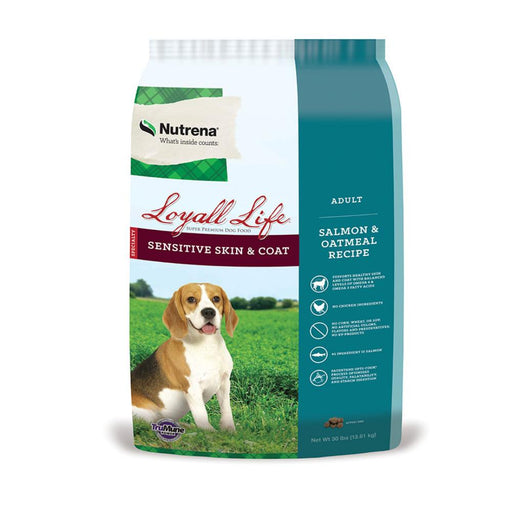 Nutrena Loyall Life Sensitive Skin & Coat Adult Salmon & Oatmeal Dog Food Feed & Hay - Feed Nutrena