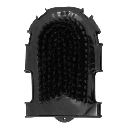 Partrade Rubber Glove Massage Mitt Equine - Grooming Partrade Black