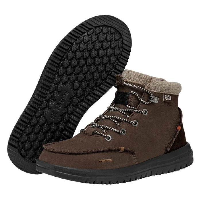 Hey Dude Bradley Boot Leather - Brown MEN - Footwear - Casual Shoes Hey Dude