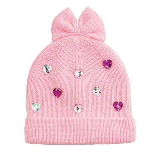 Mud Pie Pink Hearts Rhinestone Beanie KIDS - Baby - Baby Accessories Mud Pie
