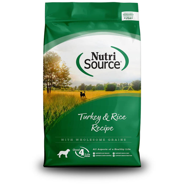 NutriSource Turkey & Rice Recipe Dog Food Feed & Hay - Feed Nutri-Source 5 LB