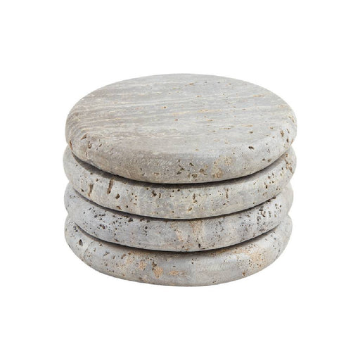 Mud Pie Travertine Coasters - Gray HOME & GIFTS - Gifts Mud Pie