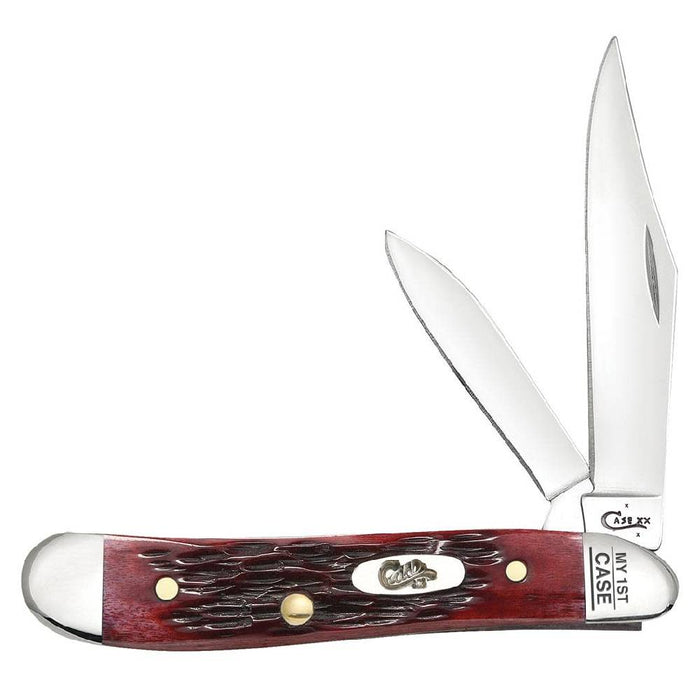 Case My First Peach Seed Jig Old Red Bone Peanut Knives W.R. Case