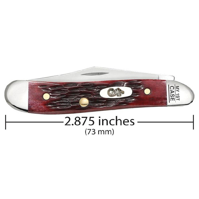 Case My First Peach Seed Jig Old Red Bone Peanut Knives W.R. Case