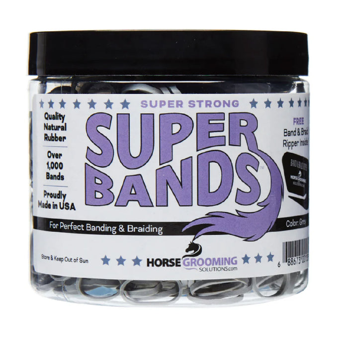 Super Bands Equine - Grooming Super Bands Grey