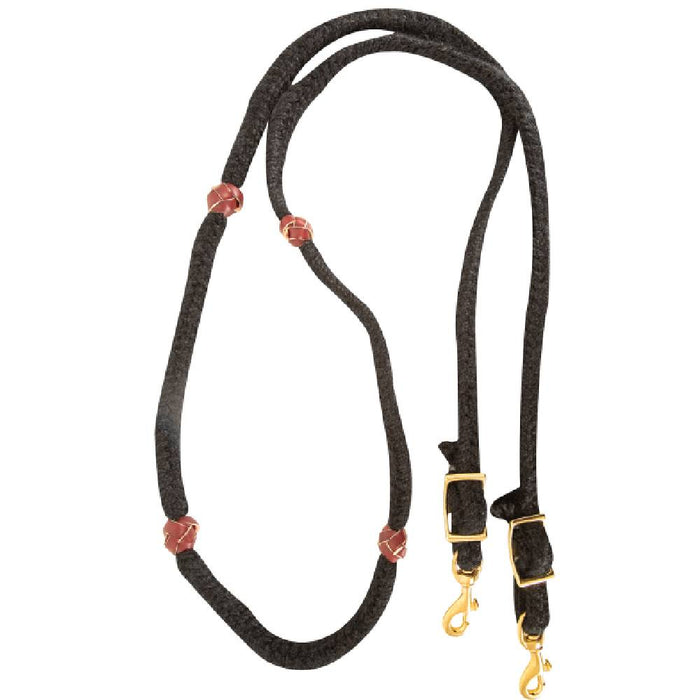 Martin Saddlery Blended Mohair Barrel Rein Tack - Reins Martin Saddlery Black