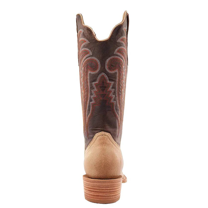 R. Watson Men's Sand Bruciato Smooth Ostrich Square Toe Boot MEN - Footwear - Exotic Western Boots R Watson