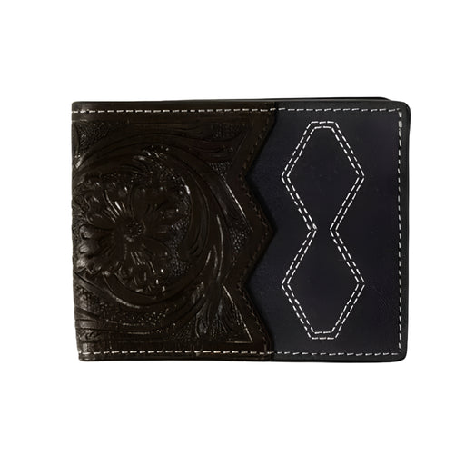 3D Hand Tooled Boot Stitch Bifold Wallet MEN - Accessories - Wallets & Money Clips M&F Western Products